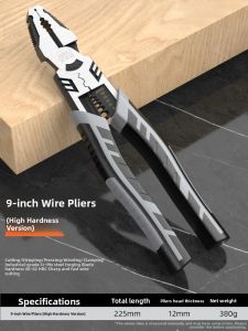 MONLEYTA | German Industrial Grade Stainless Steel Wire Cutters Electrician Multi-Functional Home Use Effort-Saving High Hardness Pliers