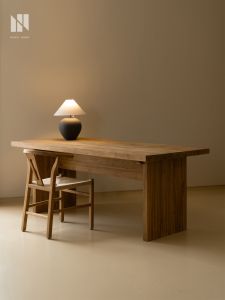 NONG HOME | Retro Mid-century Teak Solid Wood Dining Table