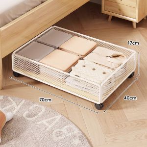 QINQI | Mobile Under Bed Drawer Style Storage Box
