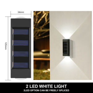 1-10PCs Solar Wall Lights Outdoor Waterproof Solar Lights LED Lighting For Home Garden Yard Fence Decor Lamps