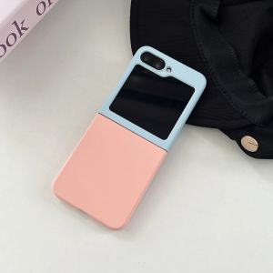 Magsafe Magnetic Chargeเคสโทรศัพท์สําหรับSamsung Galaxy Z Flip 5 4 3 6 สีSpliced Frostedพับหน้าจอป้องกันกรณี