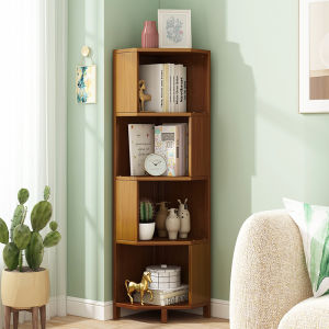 Corner Shelf Bookcase Multi-level Storage Rack