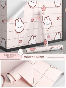 Self-Adhesive Waterproof Wall Paper for Bedroom Home Decorations Strong Adhesive Sticker Wall Renovation Paper PVC Material
