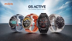 Mibro Official GS Active GPS Outdoor Sport Smartwatch 1000nit AMOLED HD Screen 150+ Sports Modes 5 ATM Waterproof Jam Tangan 20-day battery life