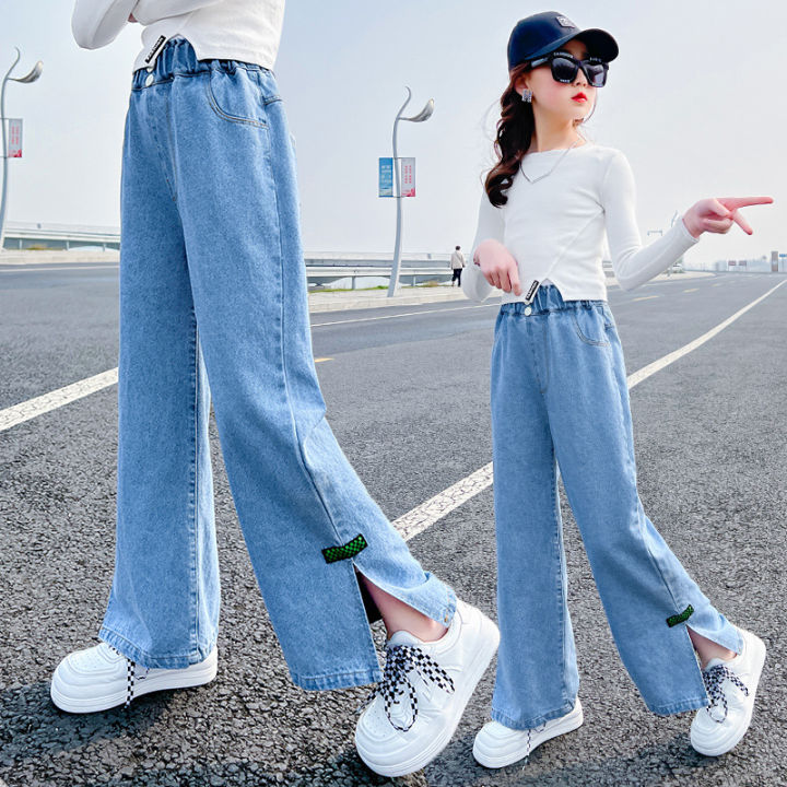 Casual Loose Wide-Leg High-Waisted Straight Pants  Wide leg pants, Pants  for women, Spring fashion jeans