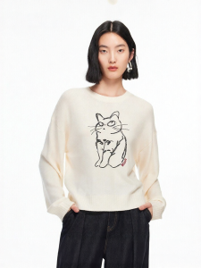 Vero Moda | Mimi Patterned Wool-Blend Sweater