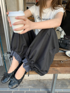 NIHAOKANONG | Quần Culottes Cân chỉnh Dây