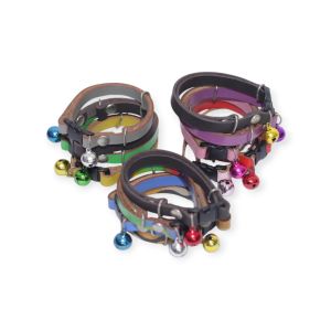 Kalung Lonceng Kucing Kulit Asli/ Leather Adjustable Pet Collar