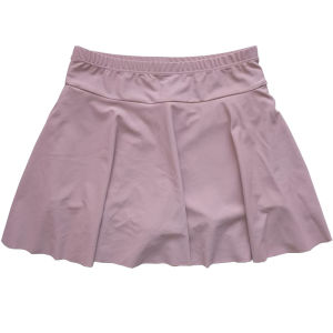 Sports Swimsuit Womens One-Piece Half Skirt Briefs Elastic Fabric Green Pink Blue Black Sports Swimsuit Female round Neck