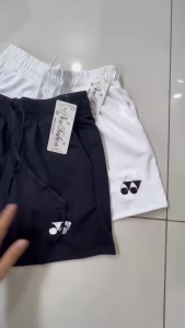 quần đùi thêu logô yonex thun borip poly co giãn 4 chiều thấm hút mồ hôi