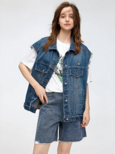 URLAZH | Retro Patchwork Stylish Fringe Denim Vest