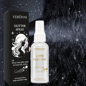 Glitter Highlighter Spray Face Body Collarbone Hair Spray Holiday party Highlighter Spray