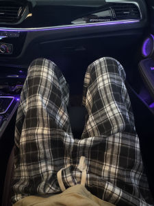 Quần Ống Đứng Kẻ Caro Mỏng Mùa Hè Cho Nam Quần Ống Rộng Quần Dài Thường Ngày Thoáng Khí Thoải Mái Quần Ống Đứng