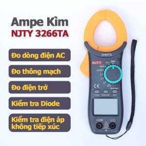 Ampe kìm đồng hồ kẹp dòng vạn năng 3266TD NJTY cao cấp đo tụ tần số nhiệt độ điện trở điện áp chính hãng ilinhkien