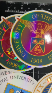 UNIVERSITY STICKER LOGO BUY 1 TAKE 1 PREMIUM QUALITY STICKER (waterproof scratch proof non faded)