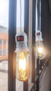 Cara Menginstal Suku Cadang Lampu Gantung Plus Saklar ON OFF dan Kabel 4m