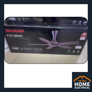 Sharp 56" 5-Blade Decorative Ceiling Fan with Remote Control PJC186WD