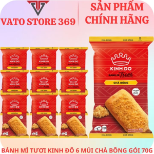 Bánh mì tươi KINH ĐÔ 6 múi chà bông gói 70g