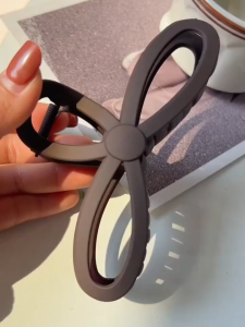 Ribbon Bow Hair Clip Shark Grab Clip 13cm Elegant Girl Claw Korean Fashion