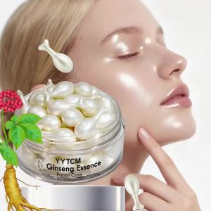Viên Nang Tinh Chất Nhân Sâm Dưỡng Ẩm Săn Chắc Da Với Squalane Niacinamide Vitamin E Retinol Cấp Ẩm Sâu Dùng Được Cho Cả Nam Và Nữ 30 Viên/lọ