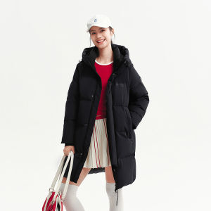 BOSIDENG | New Medium-Length Sport Style Thickened Warm Hooded Down Jacket