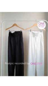 Celana Kulot Highwaist Wanita Kancing Menyimpang Belakang Pinggang Karet Korea Style (B2-005-1097)