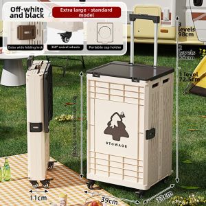 Foldable Portable Camping Picnic Home Shopping Cart