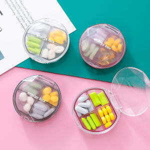 Portable Mini Pill Box Sealed Large Capacity Weekly Medicine Organizer Small Medium Size Drug Storage Container Sanbonki 8002