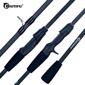 BIUTIFU Baitcasting Spinning Travel Mini Goods Fishing Carbon Rod Casting Weight 5-30g Fast Ultralight Lure Trout Phishger Pole