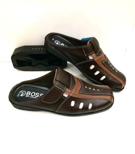 Giày không gót nam phom đẹp da mềm size từ 38-43 màu nâu phối vàng mẫu mới nhất hiện nay