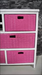 BUFET MEJA TV 43 Inci ROTAN SINTETIS Rak Lemari Serbaguna Modern 7 Laci Modern Best Seller Termurah