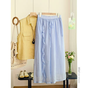 XIAOER | Quần Lửng Linen Thoáng Mát Thân Thiện Với Môi Trường cho Phụ Nữ