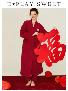 Cozy Fluffy Thermal Bathrobe Sleepwear Set