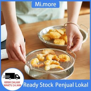 Mi.more Saringan Minyak Sayur Makanan 19/22cm With Handle Stainless Serbaguna /Cooking Cooling Rack Fried Plate