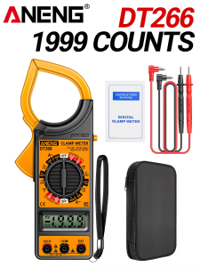 ANENG | ANENG DT266 Clamp Meter Multimeter AC/DC Voltage Current 6000 Counts Ammeter Voltmeter NCV Resistance Capacitor Tool Electrician