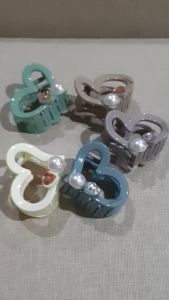 JEPIT SALON KAMINO MATA MENGKILAP LOVE HATI 5CM