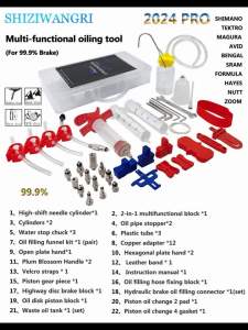 New 2024 Pro Bicycle Hydraulic Disc Brake Oil Bleed Kit For SHIMANOSRAMAvidSeries MTB Road Bike Brake Repair Tools