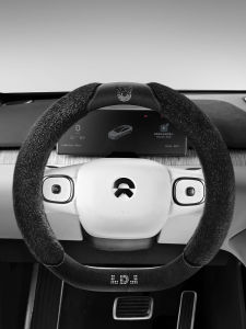 Winter New Style Warm Mink Velvet D-Type Steering Wheel Cover Protective Short Plush Mouse Design Car Handle Cover Accessories