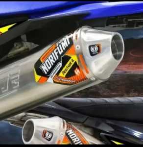 Knalpot Norifumi Roket 4 Competisi PNP KLX D-Tracker 150 KLX L S BF CRF 150 WR 155 Viar Cross 150 dan modifikasi trail lain