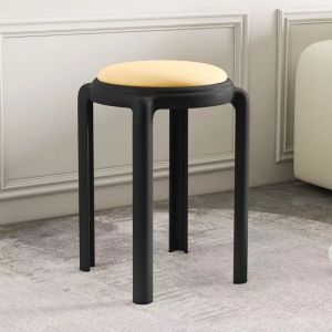Plastic Stackable Comfortable Round Stool