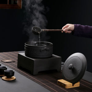 Tea Brewing Pot Black Tea Volcanic Rock Tea Cooker Tea Stove Ceramic Kung Fu Tea Set with Lid Stove Tea Boiled Tea Pot Dry Pour Bowl