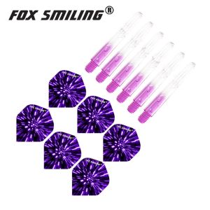 6pcs Darts Pin Flights With 6pcs Nylon 2BA Darts Shafts Dart Accessories