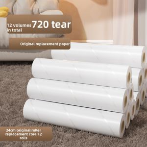 Long Pole Sticky Hair Remover Roller Brush Detachable Cat Hair Cleaning Tool Household Dust Removal Sweeping Tool Hair Grooming