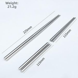 TEKANAI | Foldable Portable Disassemblable Stainless Steel Chopsticks