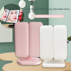 Lighted Foldable LED Makeup Mirror