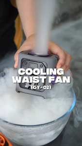 Dreepor 10000mAh Portable Waist Fan 4-Speed Strong Wind Portable Personal Body Fan Rechargeable With Power Bank & Light