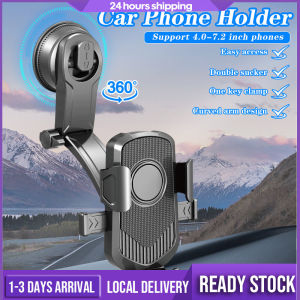 Car Holder 360° Long Neck Car Mount Car Gravity Bracket Windshield Dashboard Universal Phone Holder For Car Rotatable Cell Phone Navigation Holder Suitable For Any Car