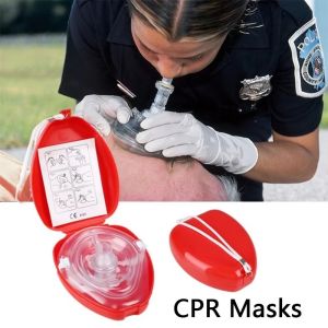 Professional First Aid CPR Breathing Mask Protect Rescuers Artificial Respiration With One-way Valve Tools Outdoor Survival Kit