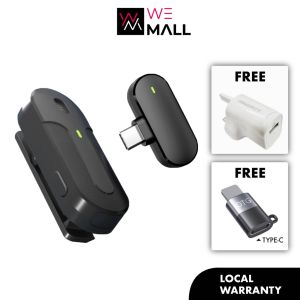 Wireless Microphone Lavalier Livestream Mic Noise Reduction Live Mobile Phone Recording for Type C with Charging Box