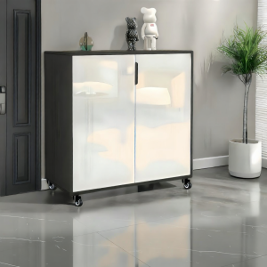 ENLUOLIJIA | Lockable Mobile Shoe Cabinet
